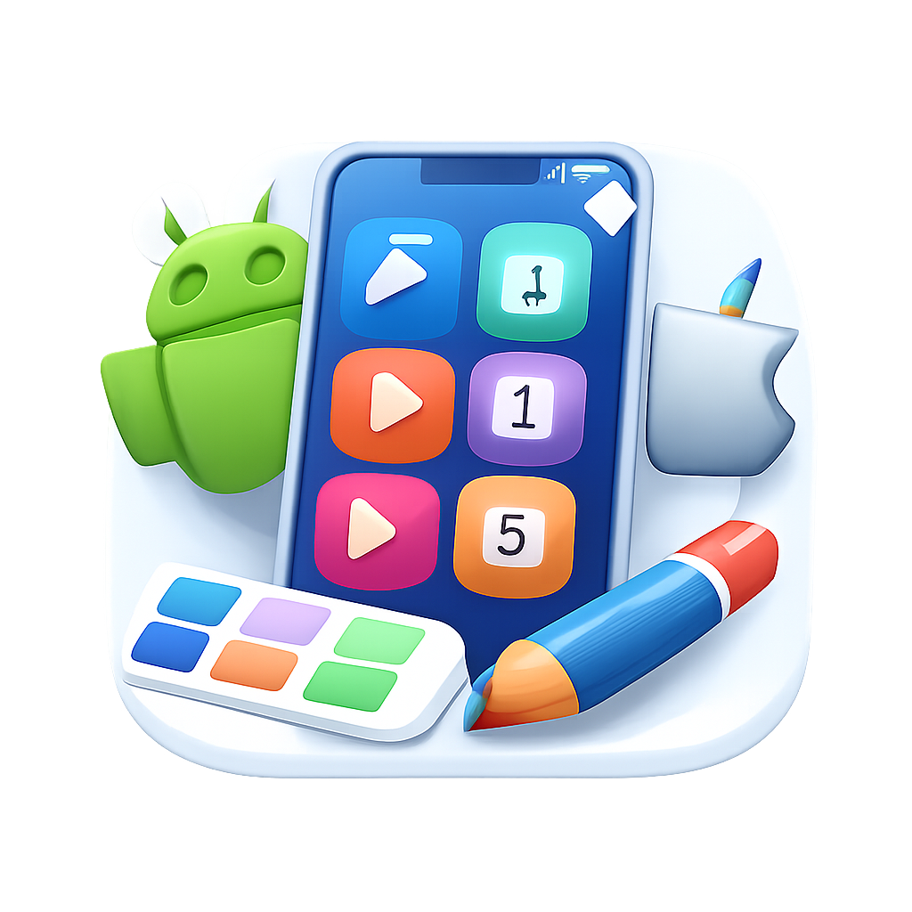 Lietotņu ikonu ģenerators Android un iOS